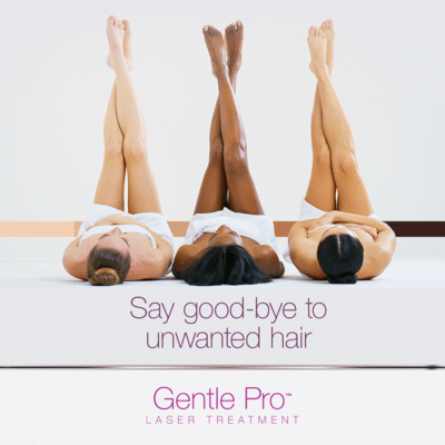 laser hair removal verona wi - three pairs of legs shown resting against a wall revealing the effects of laser hair removal